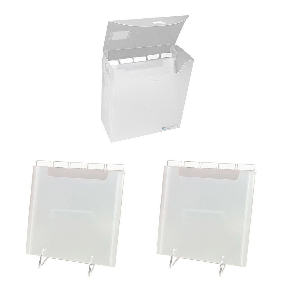 Clear Craft Storage - with 6 Tabbed Dividers each - 2 Pack 