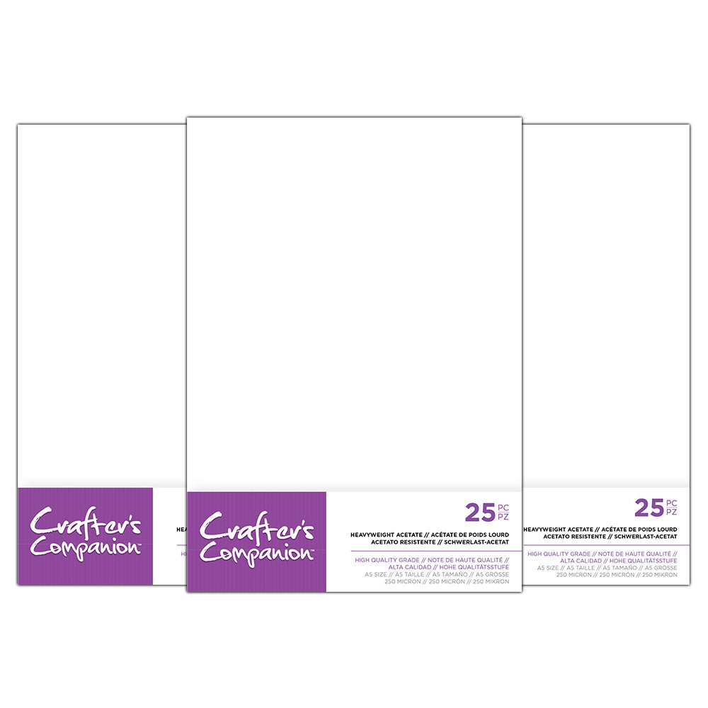 Crafter's Companion Printable Acetate | 8 Sheets