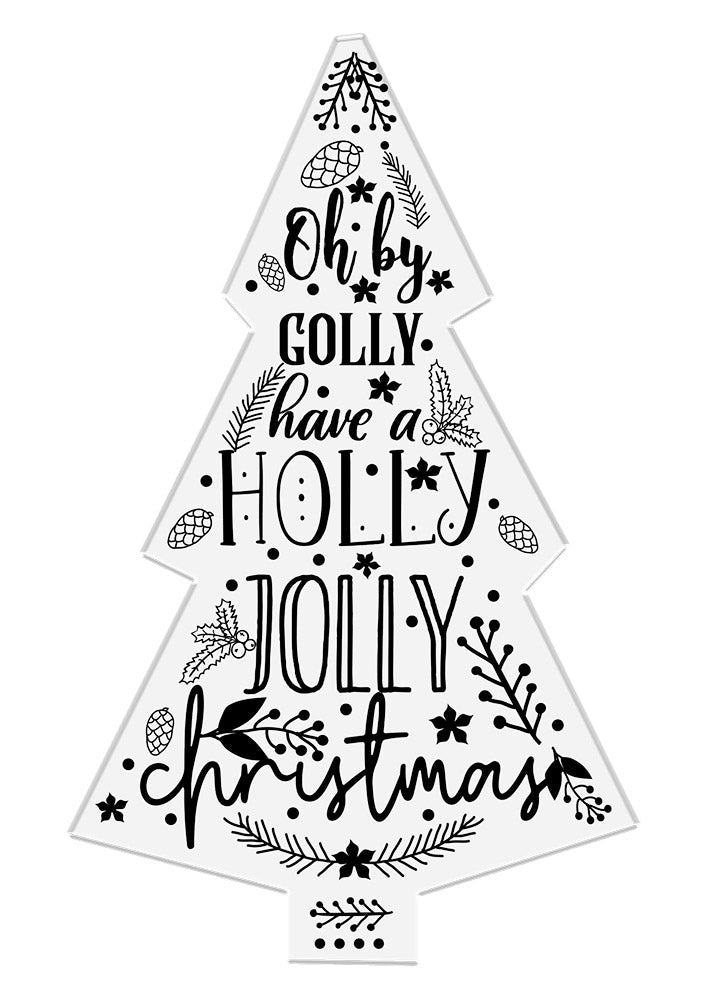 Merry Christmas Holly SVG - The Crafty Blog Stalker