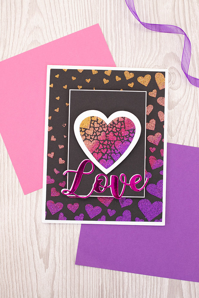 Sparkle Hearts Crochet Markers