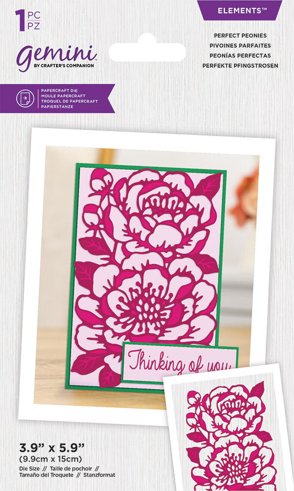 Gemini Decoupage Flower Stamp and Die - Delicate Lily