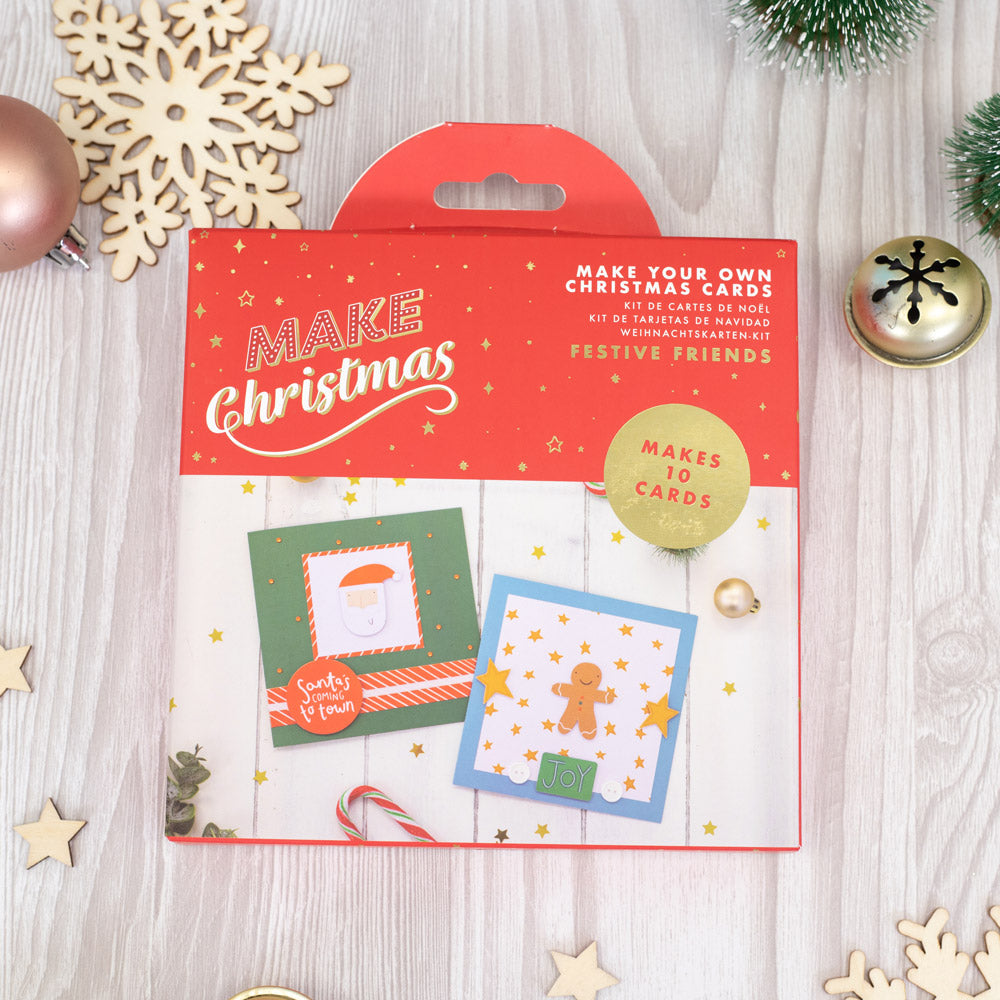 Christmas Card Making Kit, Beginner Family Craft