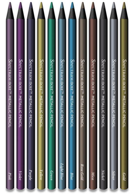 Spectrum Noir Metallic Colored Pencil Set