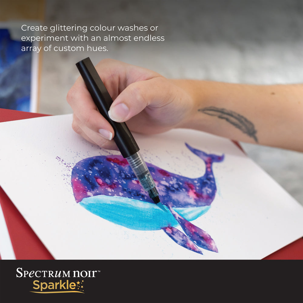 Spectrum Noir™ Sparkle™ Clear Overlay Glitter Brush Pens