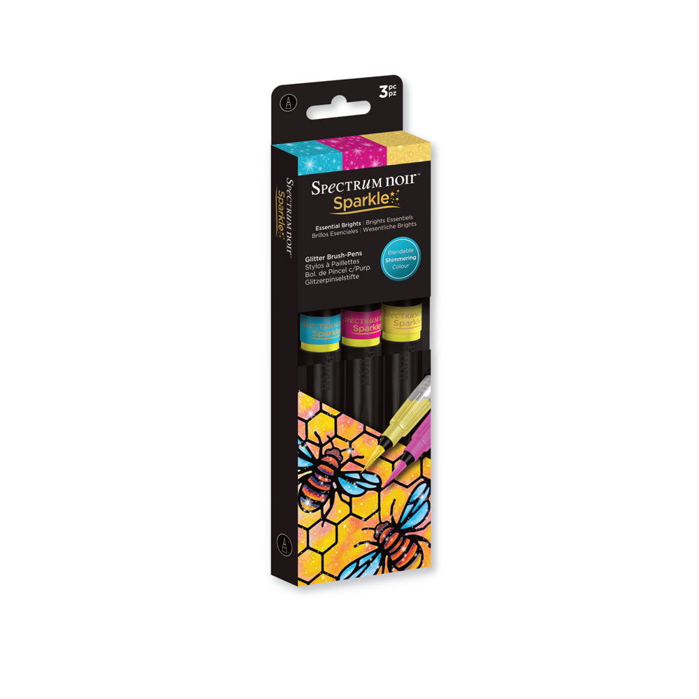 Pennarelli Sparkle Glitter Spectrum Noir - Brights da Crafter's Companion -  Per Colorare e Dipingere - Decorazioni, Carta, Colori - Casa Cenina