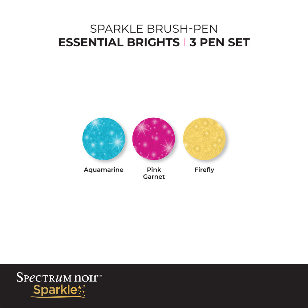 Pennarelli Sparkle Glitter Spectrum Noir - Brights da Crafter's Companion -  Per Colorare e Dipingere - Decorazioni, Carta, Colori - Casa Cenina