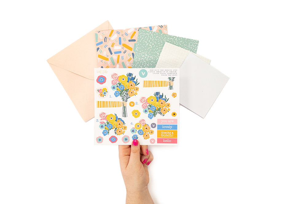Violet Studio Rainbow Blooms Paper Flower Garland Kit, 20 Pieces