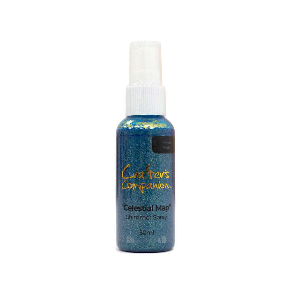 Crafter's Companion Shimmer Spray Mica Spray 50ml Blue | Celestial Map