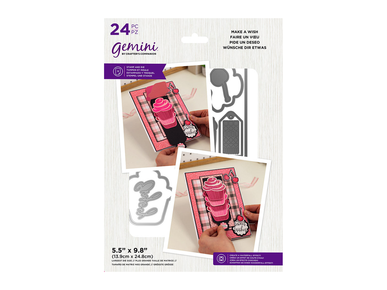 Crafters companion shops &Gemini metal dies&clear stamp bundle new