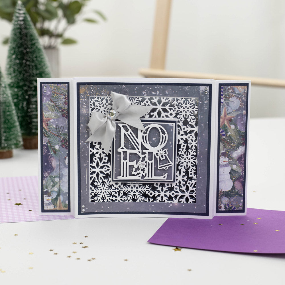 Winter White Festive Sentiments Die Card Making Phrases Dies Crafters  Companion