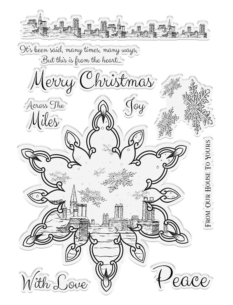 Layered Snowflakes Stamps - Say It with Stamps - Photoplay