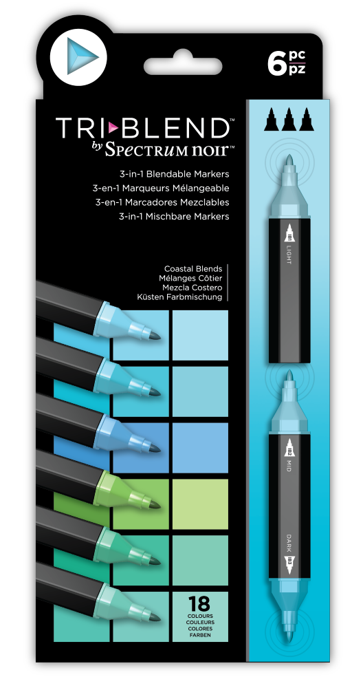 Spectrum Noir TriBlend Markers - Jewel Shades (Pack Of 6), SN-TBLE-JESH6