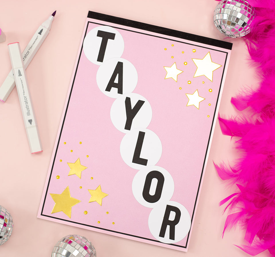 Create Your Own Easy Personalized Taylor Swift Notebook