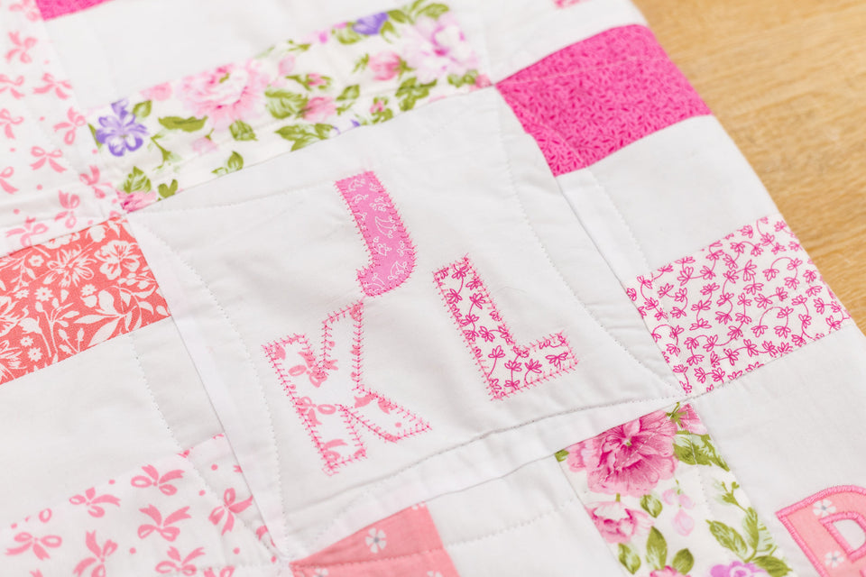 Personalise sewing projects with  Appliqué Alphabet Dies