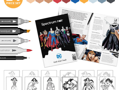 The full contents of the Wonder Woman Pro Art Kit