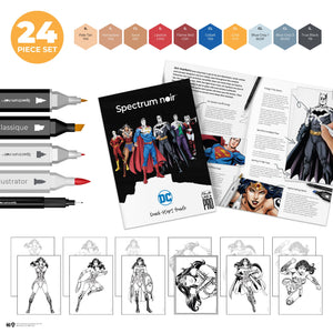 The full contents of the Wonder Woman Pro Art Kit