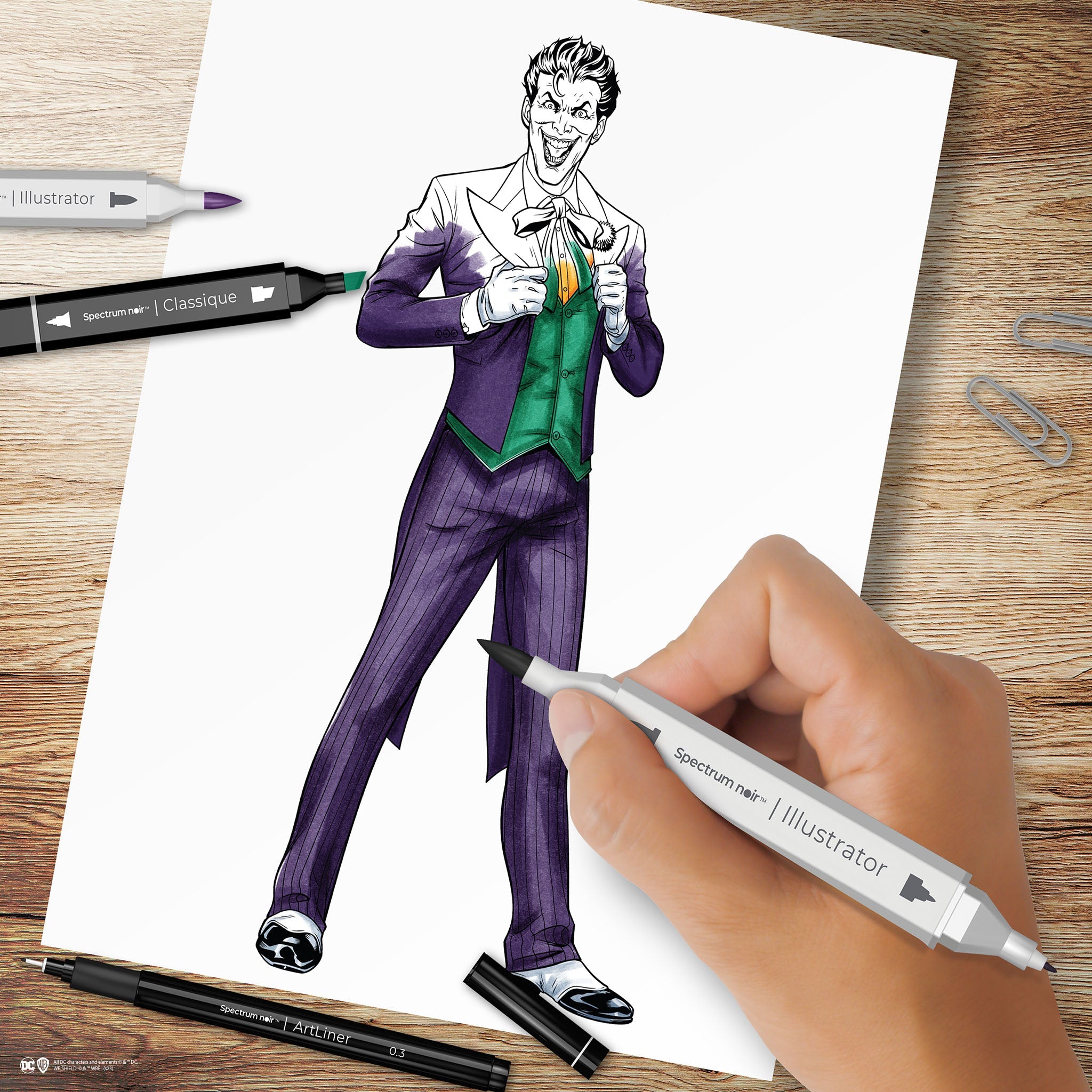 Joker (miniature drawing) by FlyinFreak on DeviantArt