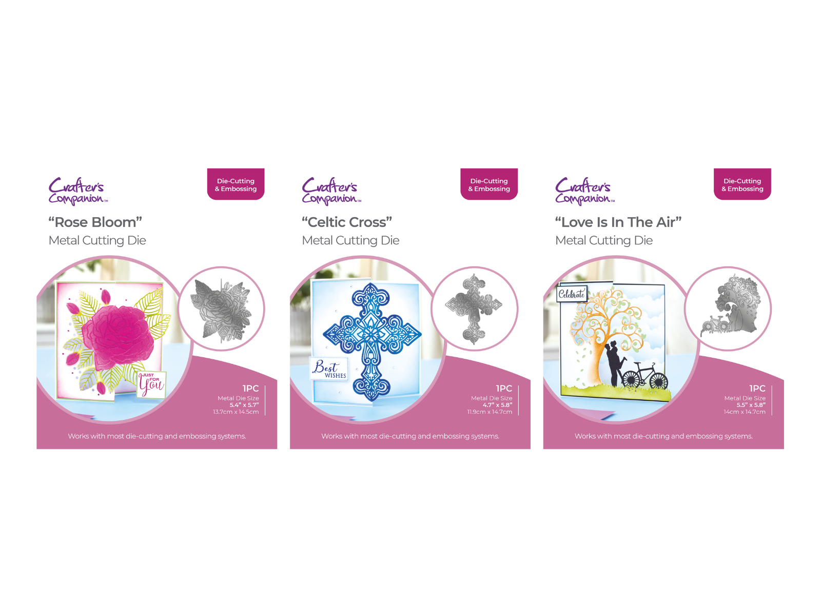 Gemini Everyday Half Create-a-Card Dies 3pc Selection