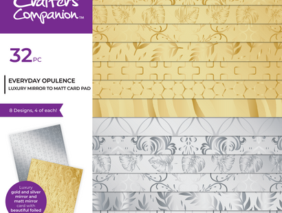 Crafter's Companion - Luxury Mirror Card Pad 12" x 12" - Everyday Opulence