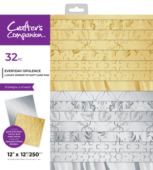 Crafter's Companion - Luxury Mirror Card Pad 12" x 12" - Everyday Opulence