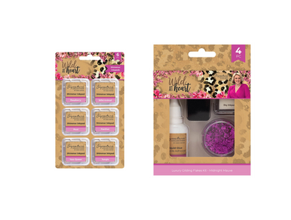 Sara Signature Wild at Heart Shimmer Inkpads & Gilding Flakes