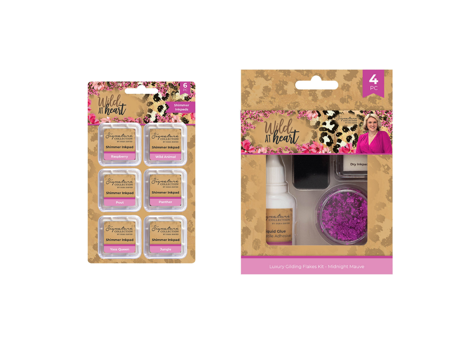 Sara Signature Wild at Heart Shimmer Inkpads & Gilding Flakes