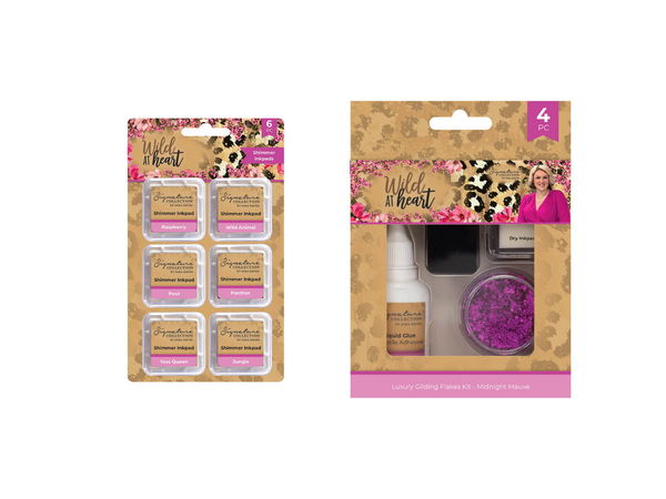 Sara Signature Wild at Heart Shimmer Inkpads & Gilding Flakes