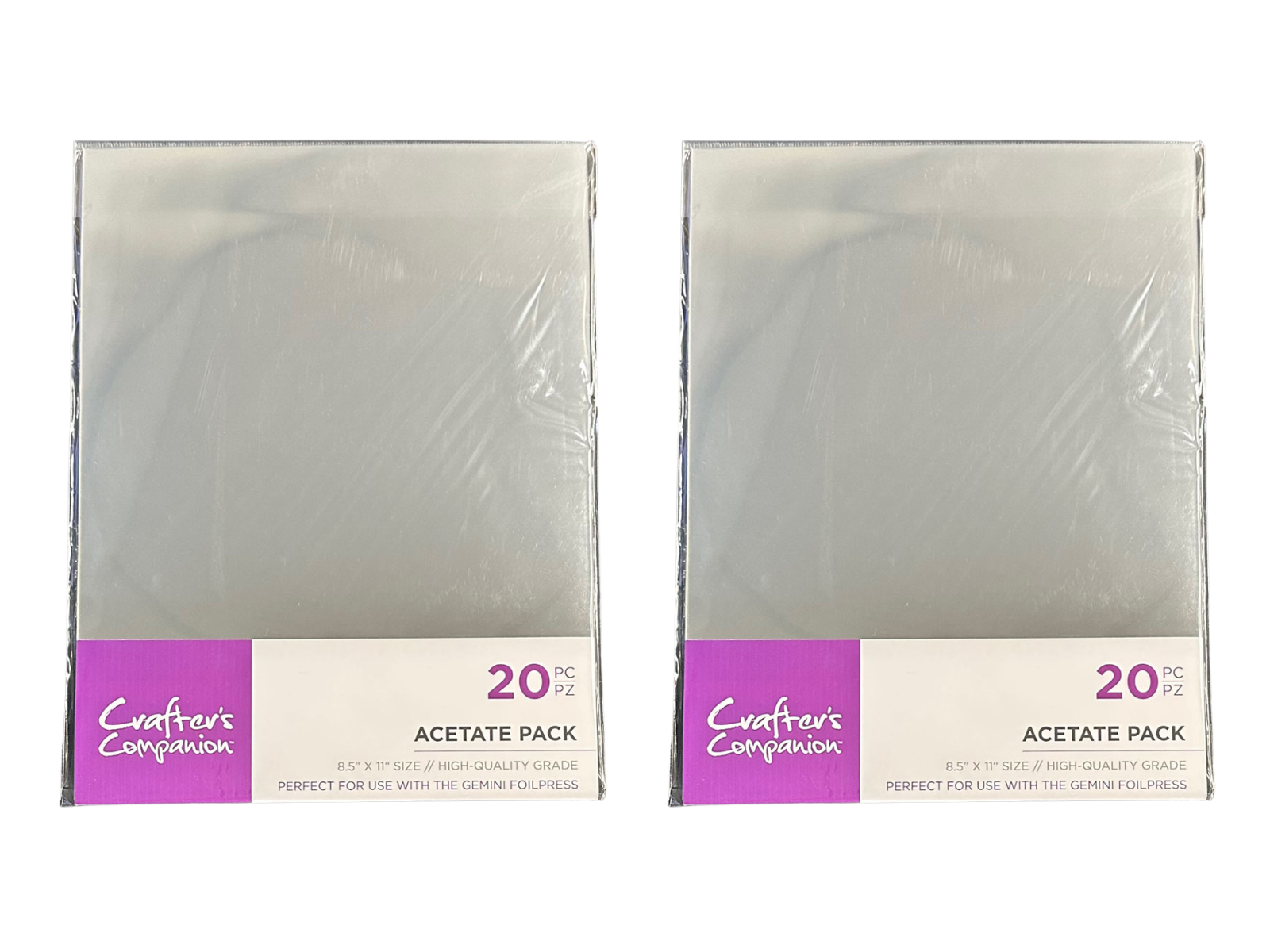 Crafter's Companion Acetate Pack 8x11 2pc