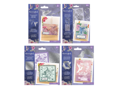 Nature's Garden Hummingbird Stamp & Die 4pc Selection