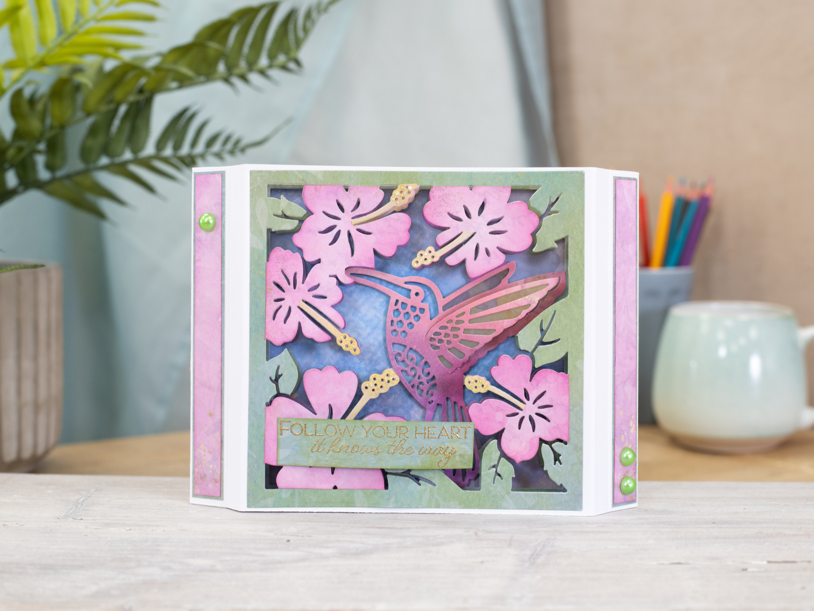 Nature's Garden Hummingbird Stamp & Die 4pc Selection