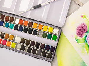 Crafter's Companion Watercolour Palette with Accessories Selection