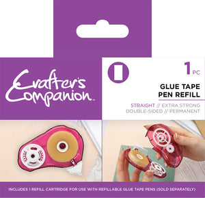 Crafter's Companion Glue Tape Pen Refill - Straight