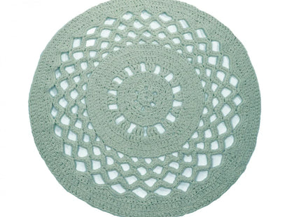 RibbonXL : Crochet Round Rug - Early Dew