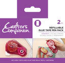 Crafter’s Companion Glue Tape Pen & Refill Pack – Straight (2 Pack)