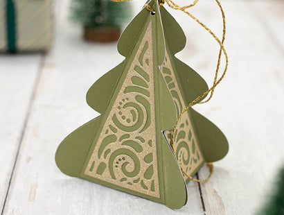 Crafter's Companion 3D Box Die and Stencil Set - O Christmas Tree