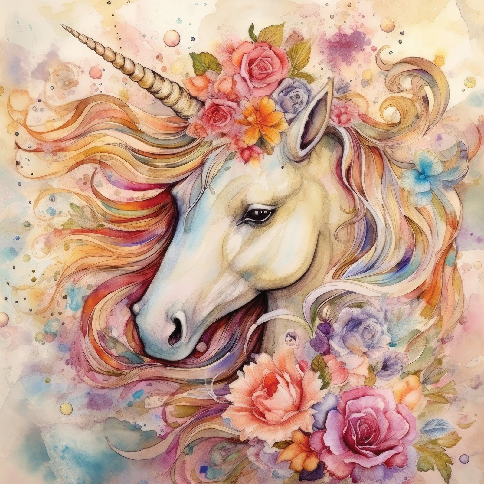 Majestic Unicorn - 6” x 6” Paper Pad