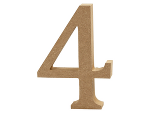 Creativ Wooden Number - 4