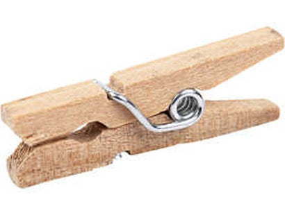 Wooden Crafting Clothes Pegs - 30 Pack