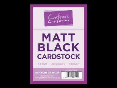 Crafter's Companion Matt Black Card A4 3pk