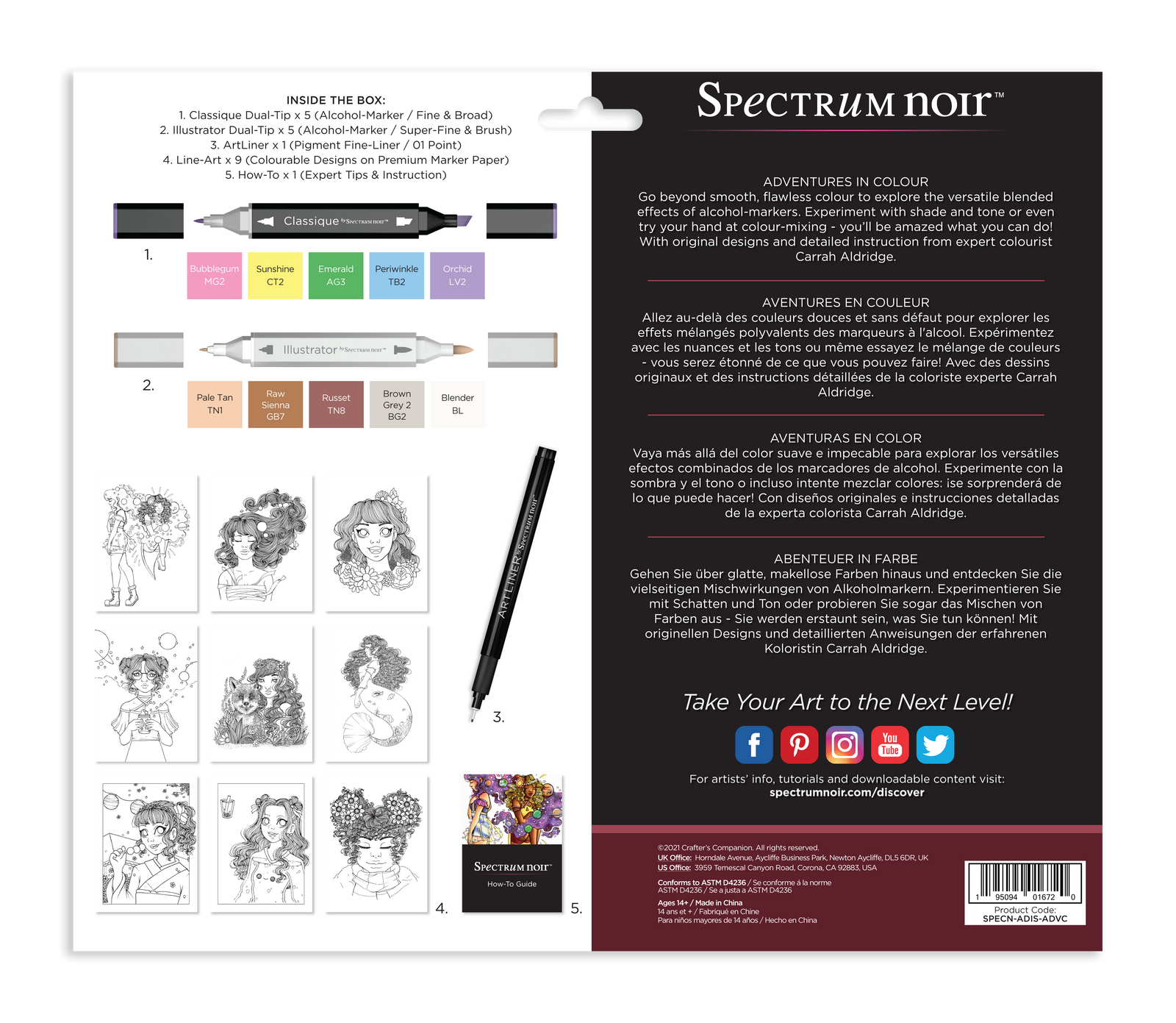 Spectrum Noir Advanced Discovery Kit - Adventures in Colour