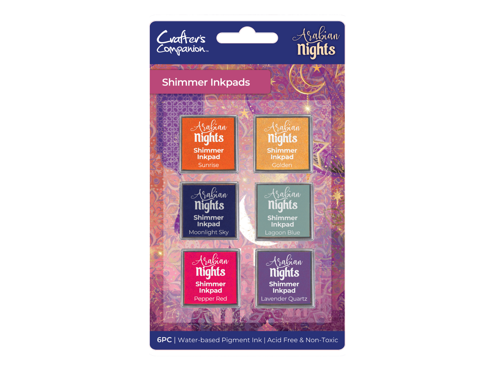 Arabian Nights - Shimmer Inkpads - 6 pack