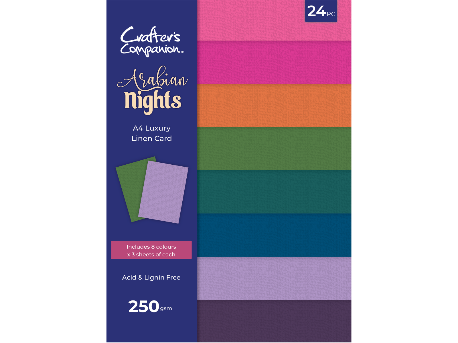 Arabian Nights - Luxury Linen Card Pack - A4