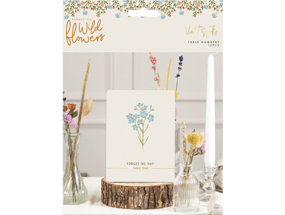 Table Numbers - Amongst The Wildflowers - 12pk - Violet Studios