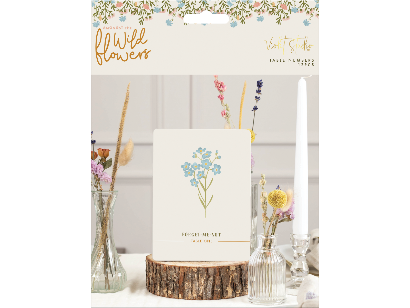 Table Numbers - Amongst The Wildflowers - 12pk - Violet Studios