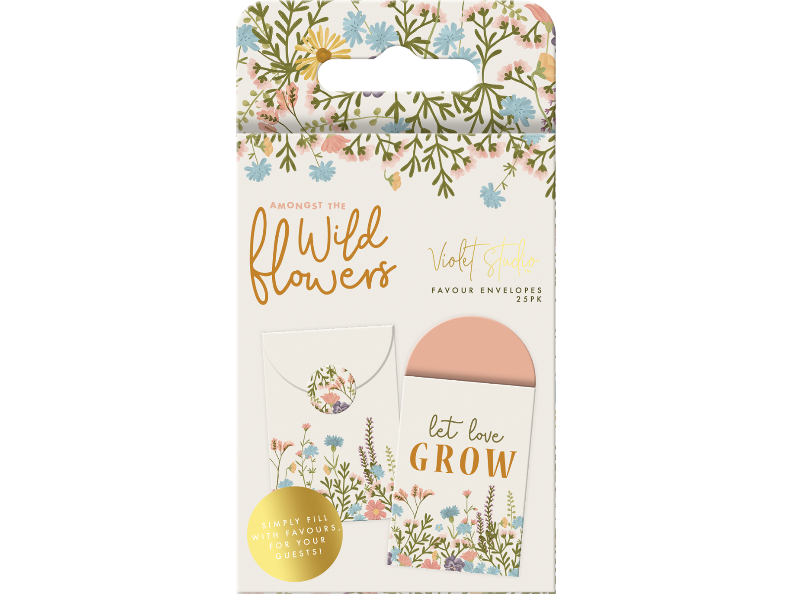 Favour Envelopes - Amongst The Wildflowers - 25pk - Violet Studios