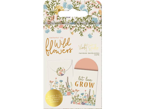 Favour Envelopes - Amongst The Wildflowers - 25pk - Violet Studios