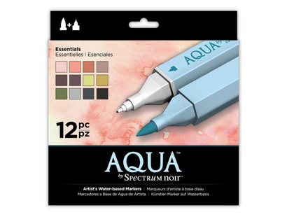 Aqua by Spectrum Noir 12 Pen Set - Essentials