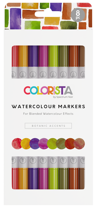 Colorista - Watercolour Marker - Botanic Accents 8pc