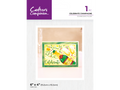 Crafter's Companion 6"x4" 3D Embossing Folder - Celebrate Champagne