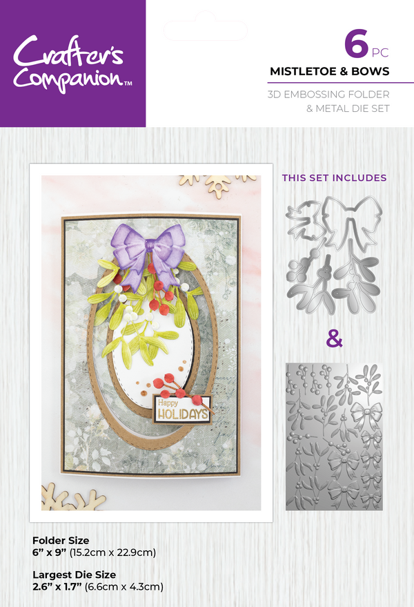 Crafter's Companion Christmas 3D Flowers Folders & Dies Collection